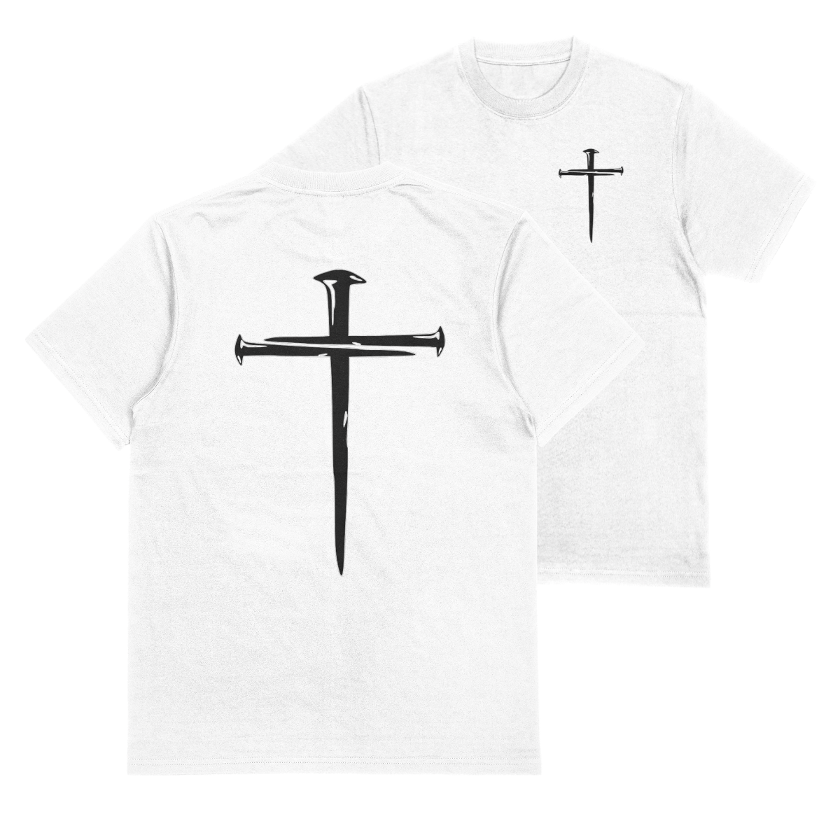 "NAILED CROSS" TEE
