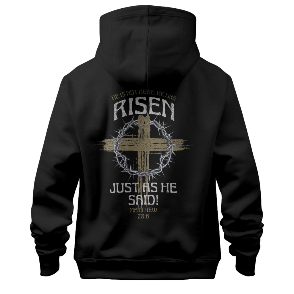 "Risen" hoodies